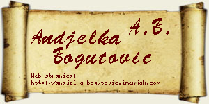 Anđelka Bogutović vizit kartica